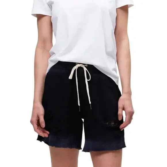 n:PHILANTHROPY Coco destroyed distressed sweat shorts in vintage black Sz XS NEW - Picture 10 of 10